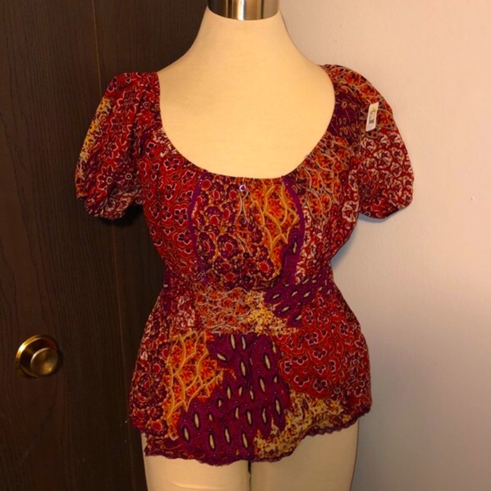 Peplum Boho Blouse